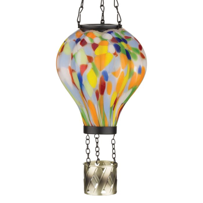 Hot Air Balloon Solar Lantern Murano Glass - SM | Confetti