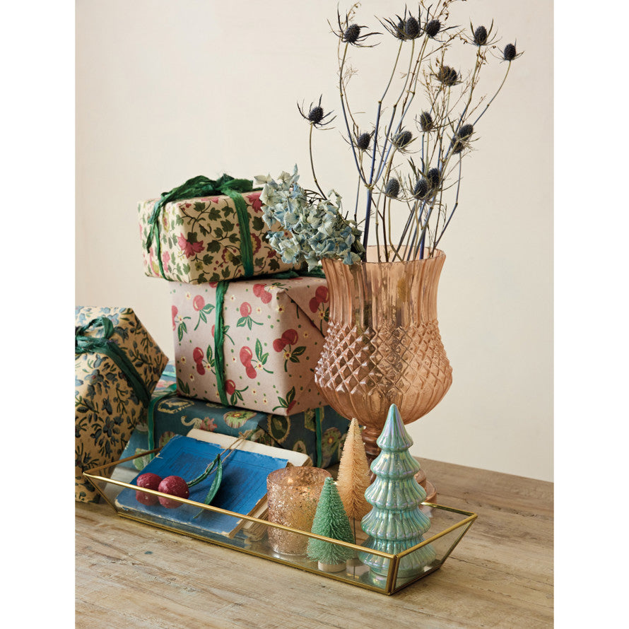 Brass & Mirrored Glass Decorative Tray