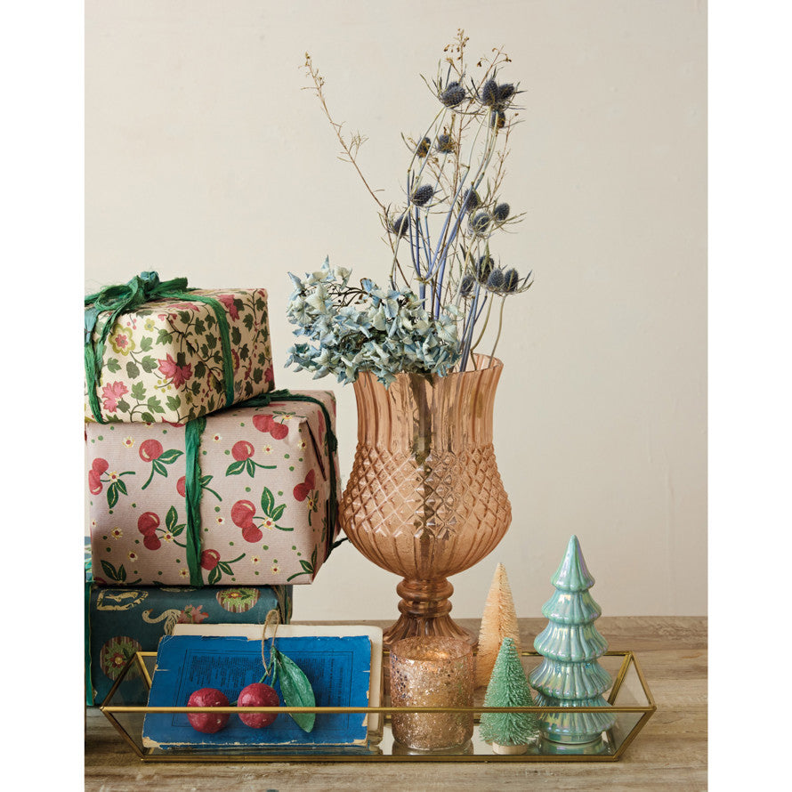 Brass & Mirrored Glass Decorative Tray