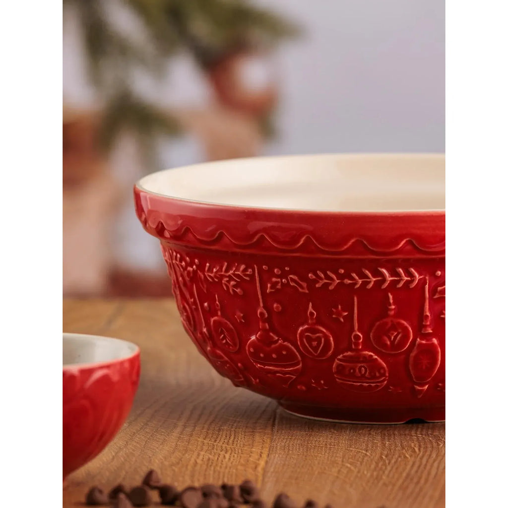 Mason Cash | Limited Edition Deck the Halls Bowl - Red | S30