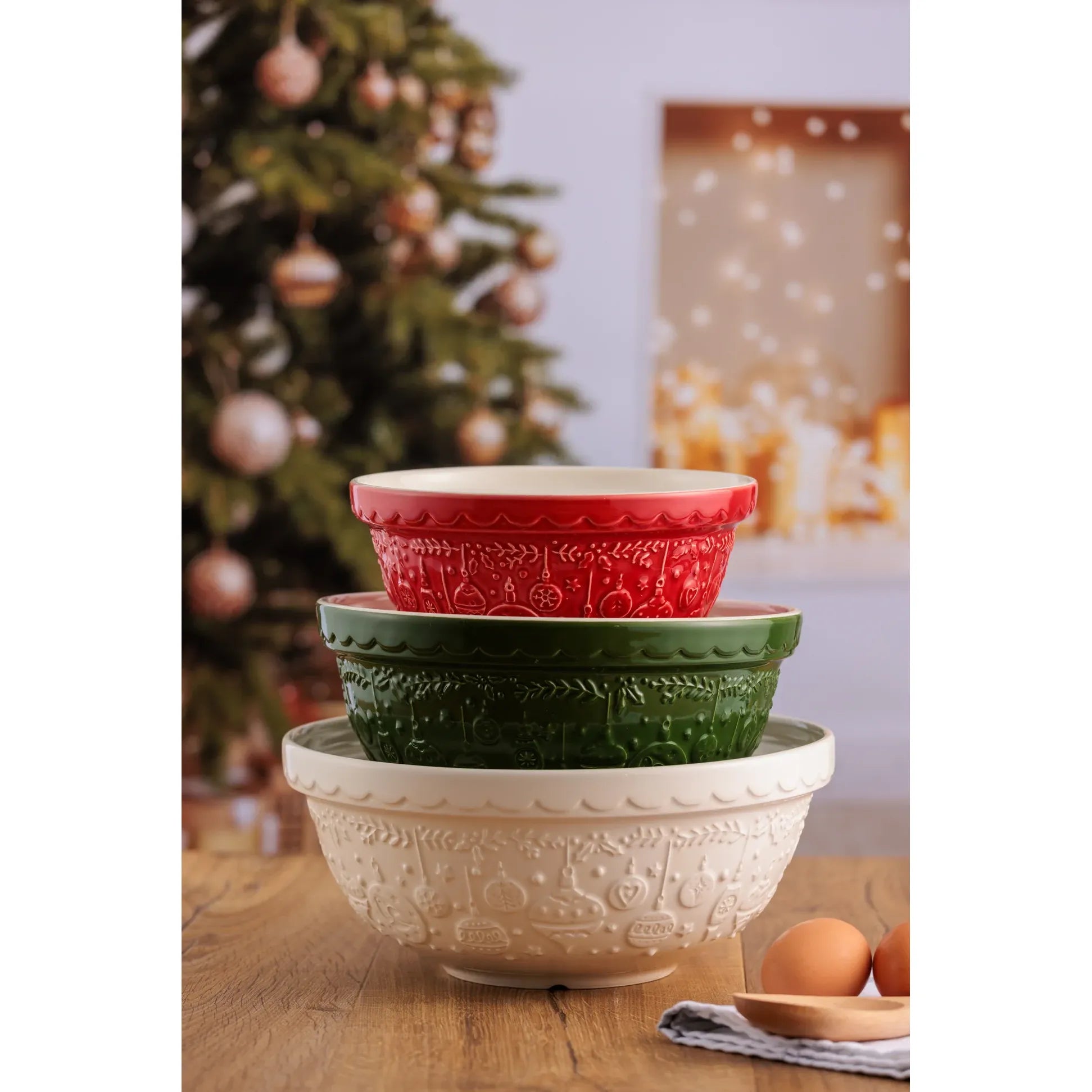 Mason Cash | Limited Edition Deck the Halls Bowl - Cream | S18