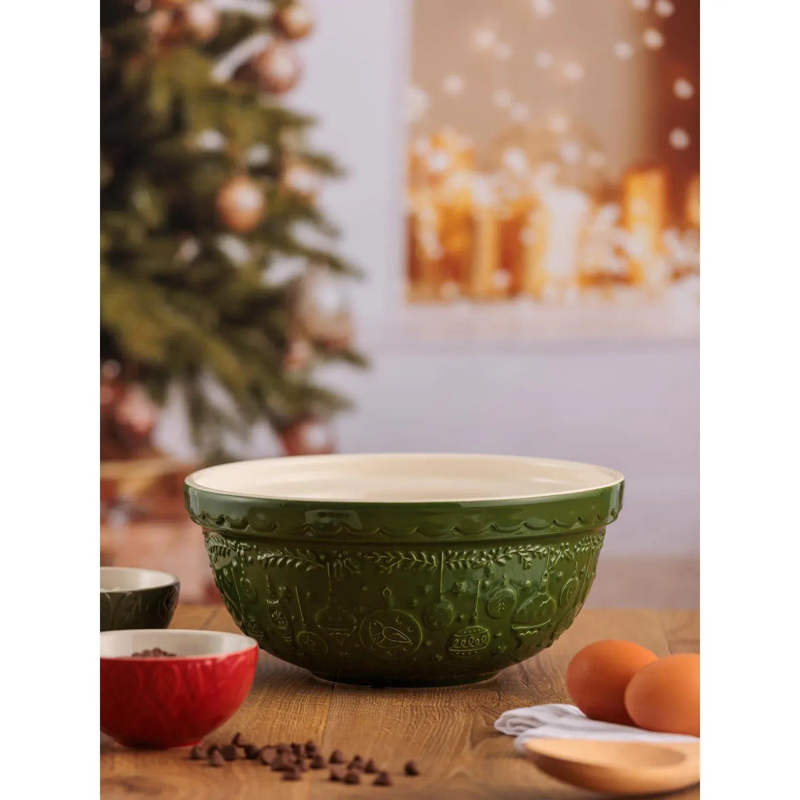 Mason Cash | Limited Edition Deck the Halls Bowl - Green | S24
