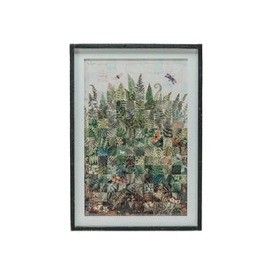 Wood & Glass Framed Fern Print
