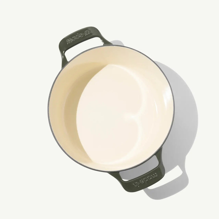 Enameled Cast Iron Dutch Oven | Willow Green 5.5 Qt  - Round