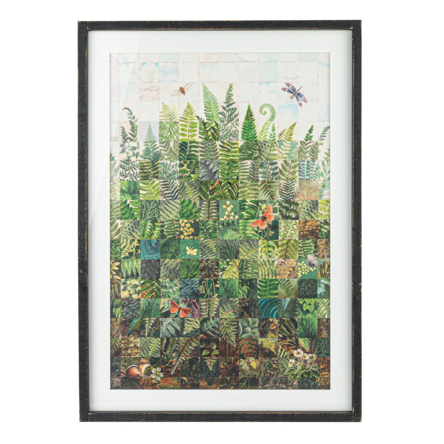 Wood & Glass Framed Fern Print