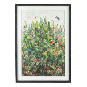 Wood & Glass Framed Fern Print