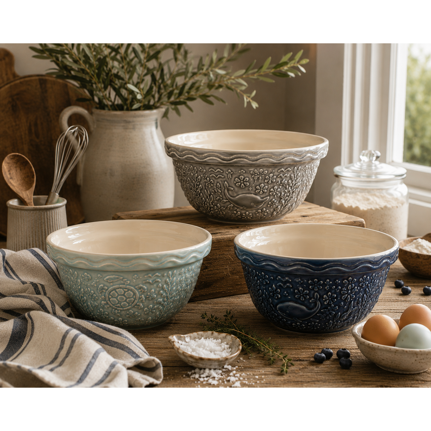 Mason Cash | Nautical Collection | Grey | 4.25 Quart (S12)
