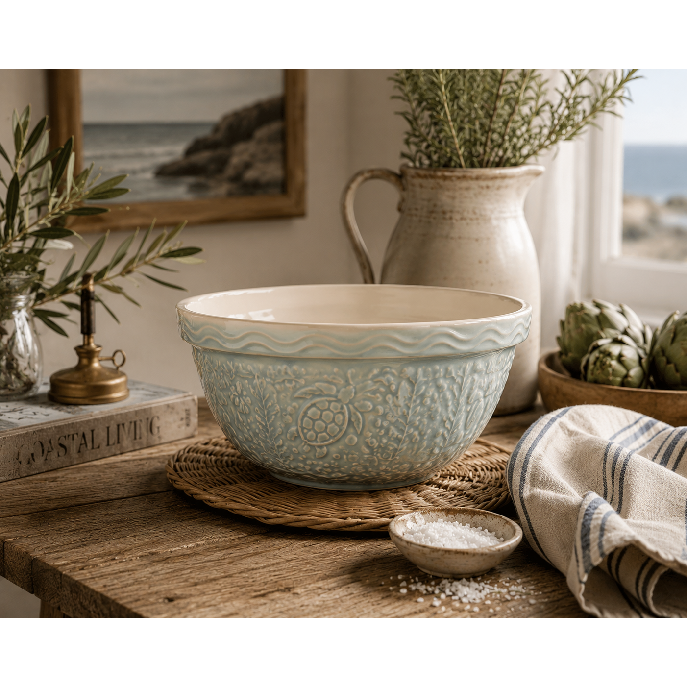 Mason Cash | Nautical Collection  | Turtle Light Blue - 2.15 Quart (S24)