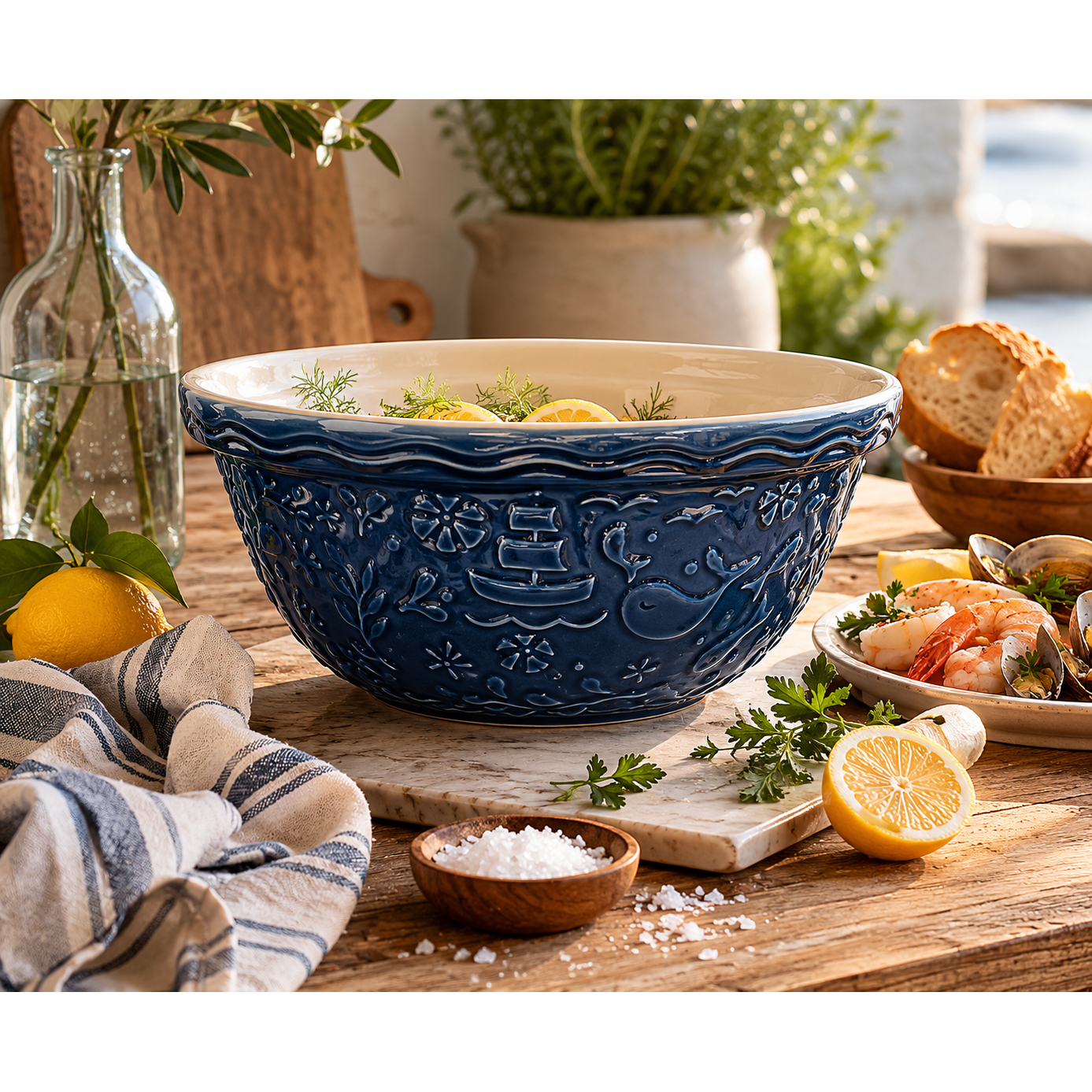 Mason Cash | Nautical Collection | Navy - S12 (4.25 Qt)