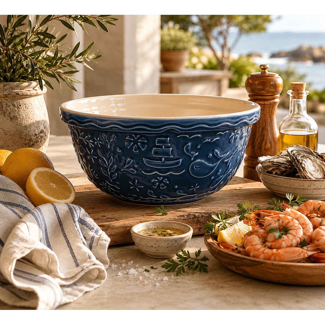 Mason Cash | Nautical Collection | Navy - S12 (4.25 Qt)