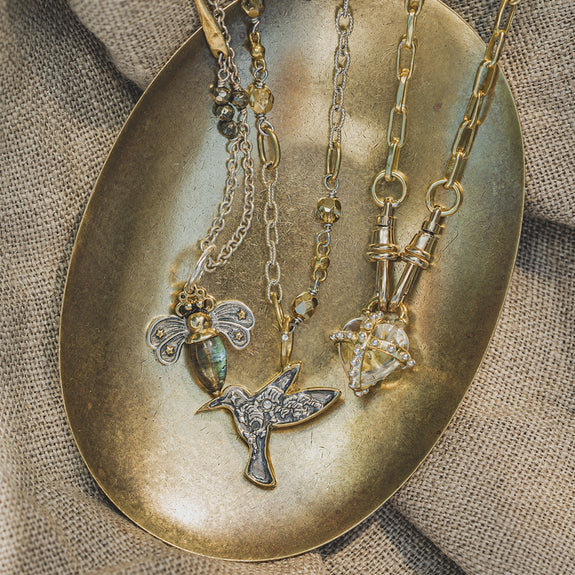 Everything Necklace - Ceramic Coated Brass & SS - 16" (Copy)