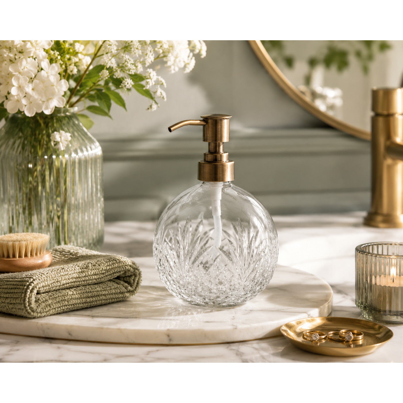 Dublin Crystal Soap Dispenser Clear