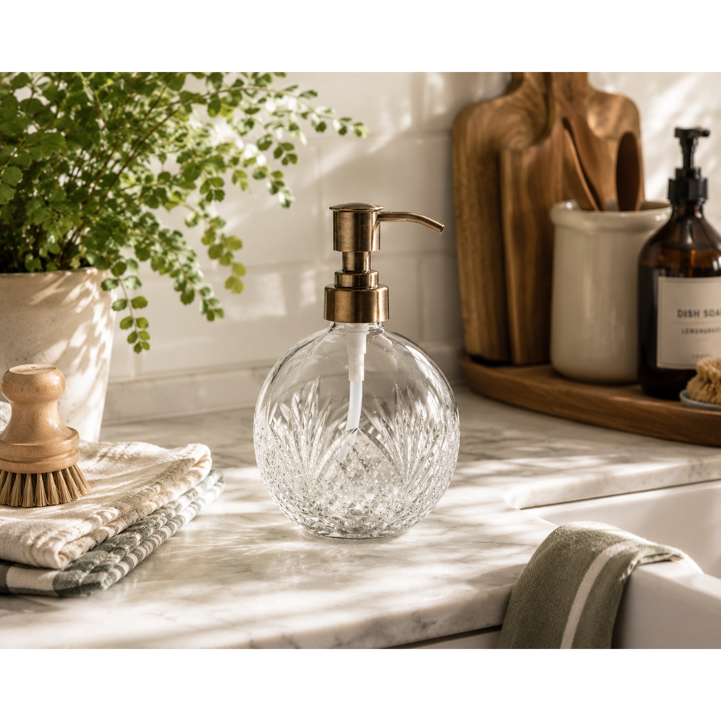 Dublin Crystal Soap Dispenser Clear