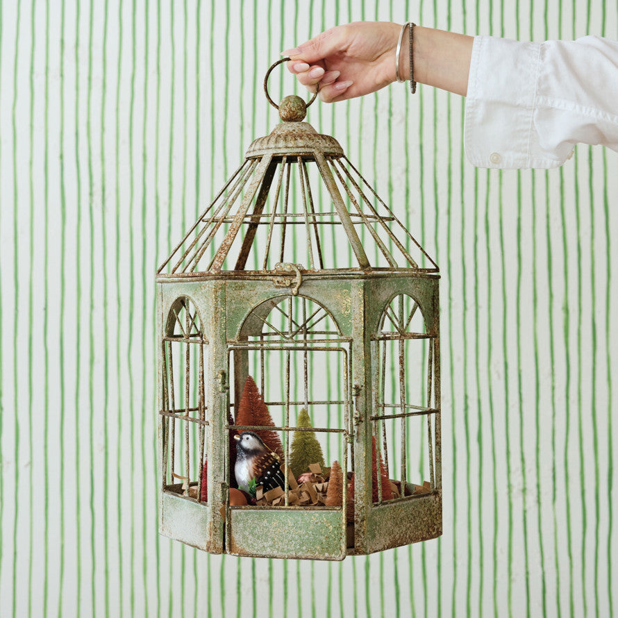 Verdigris Iron Garden Terrarium