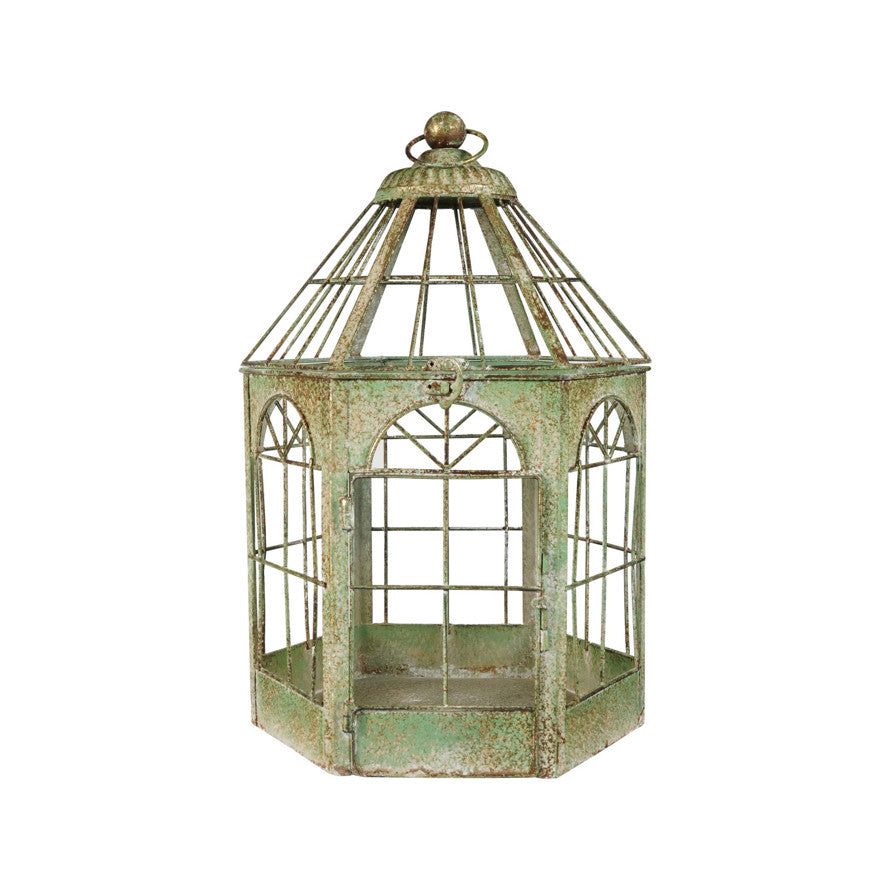 Verdigris Iron Garden Terrarium