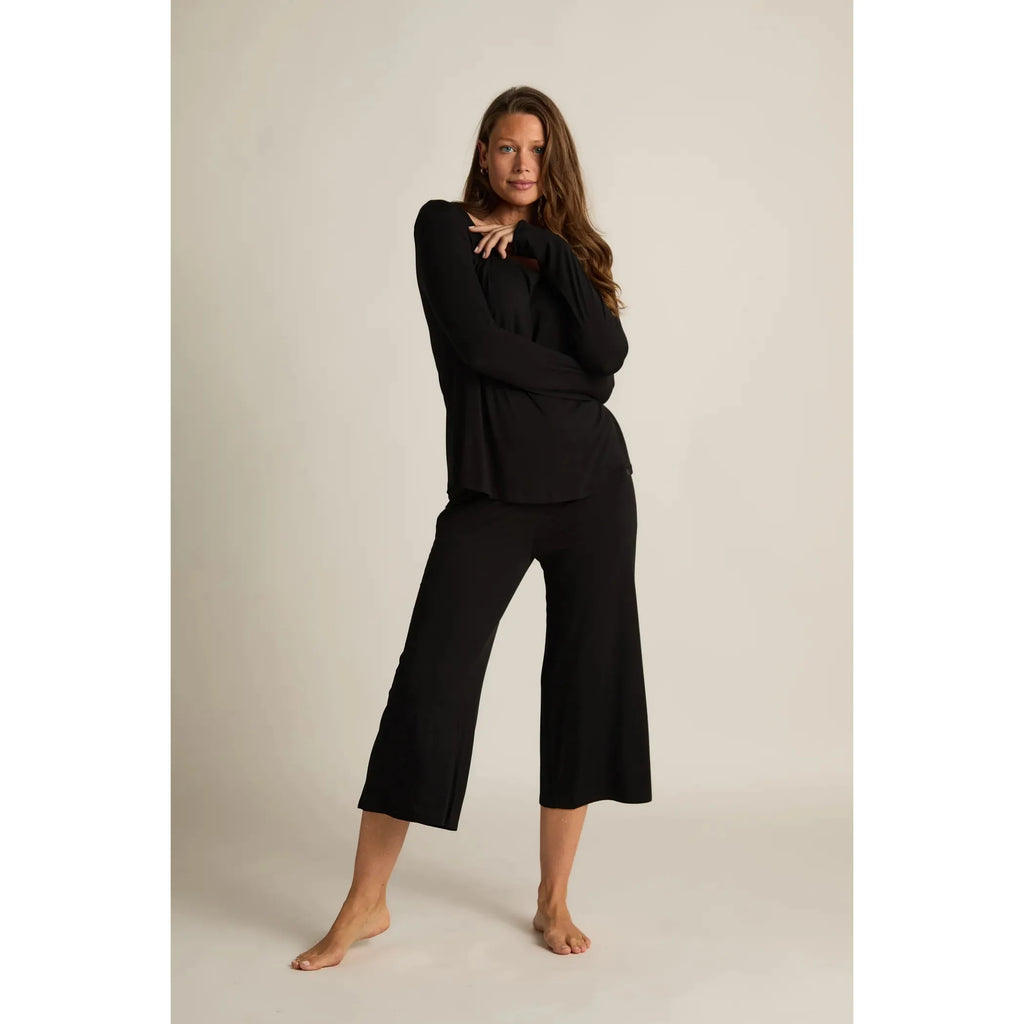 Wide-Leg Capri