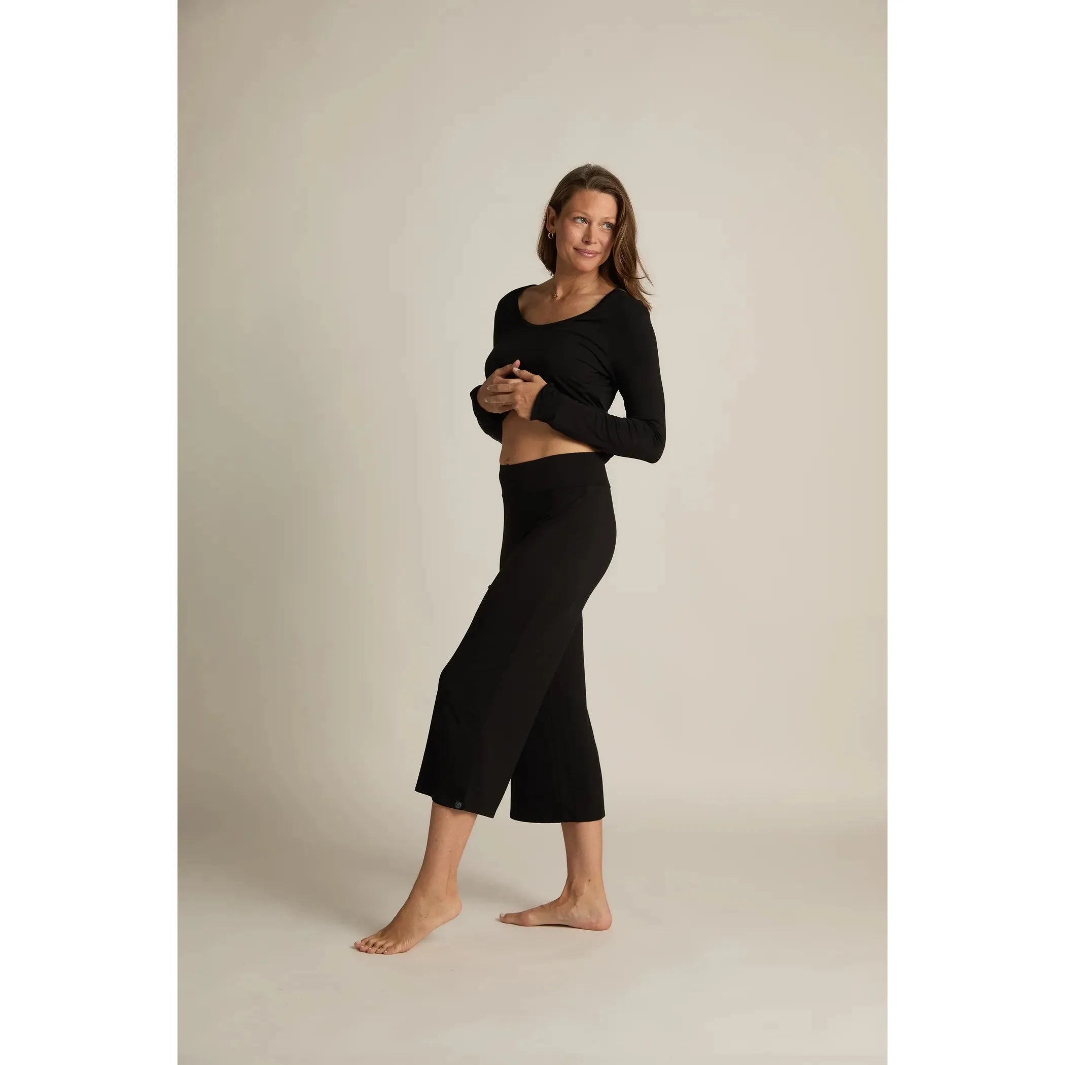 Wide-Leg Capri