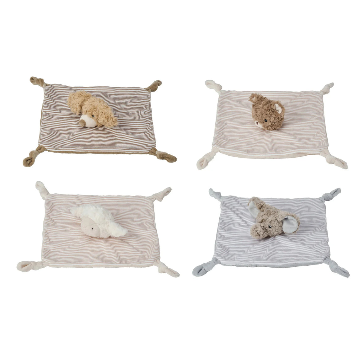 Plush Striped Animal Lovey