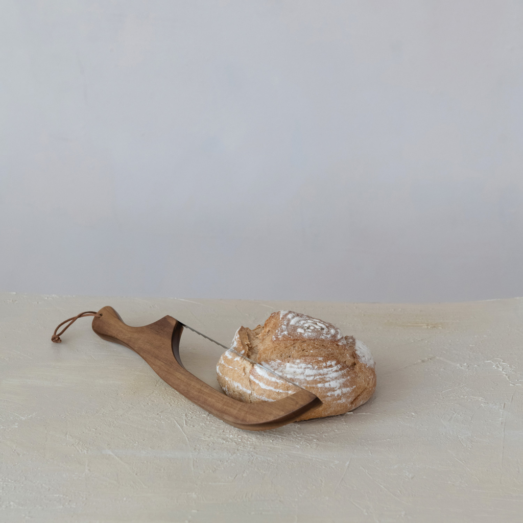 Wood Bread Bow Knife