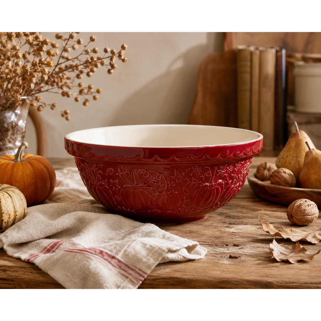 Mason Cash | Limited Edition Pumpkin Bowl | (S18) - Dark Red