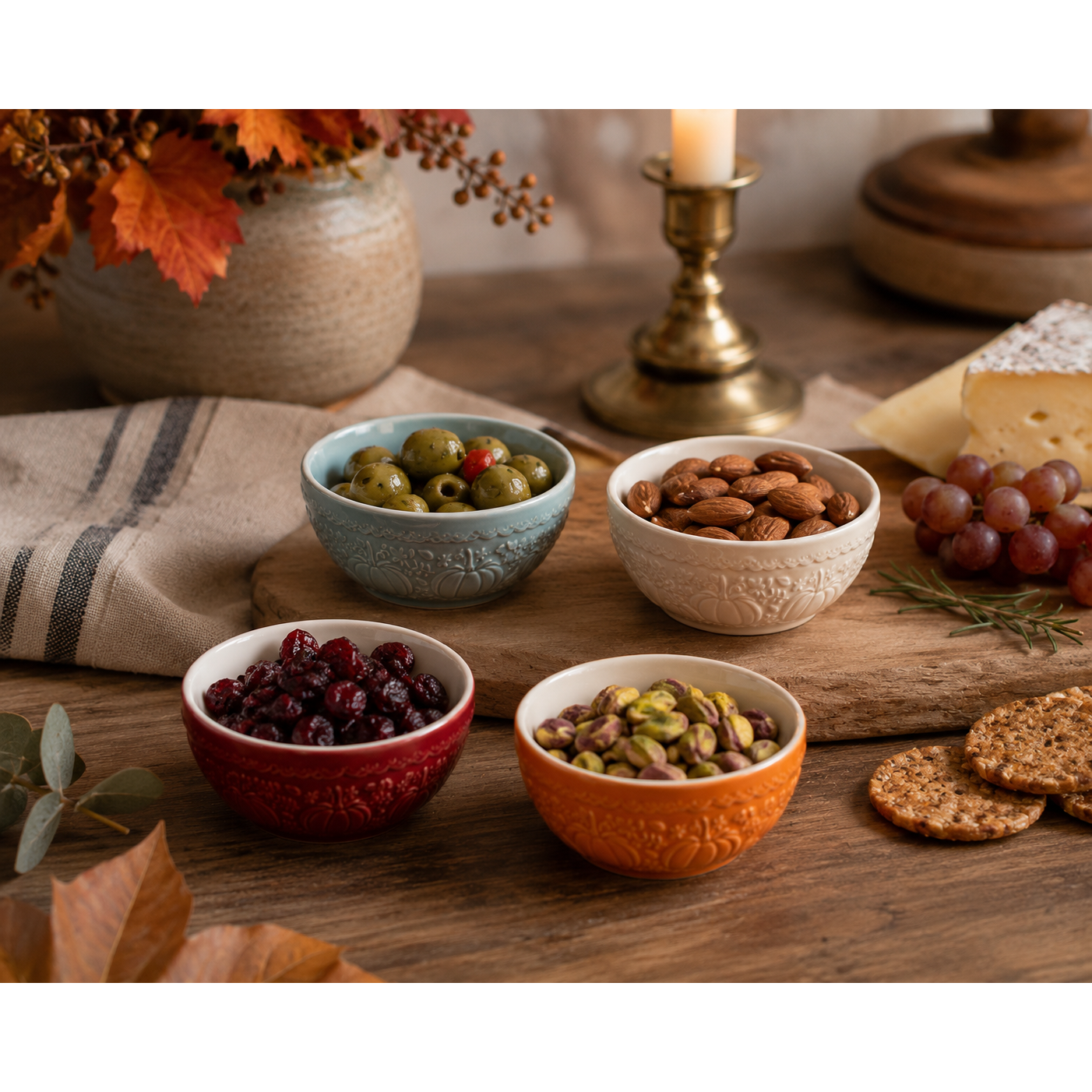 Mason Cash | Limited Edition | S/4 Pumpkin Prep Bowls
