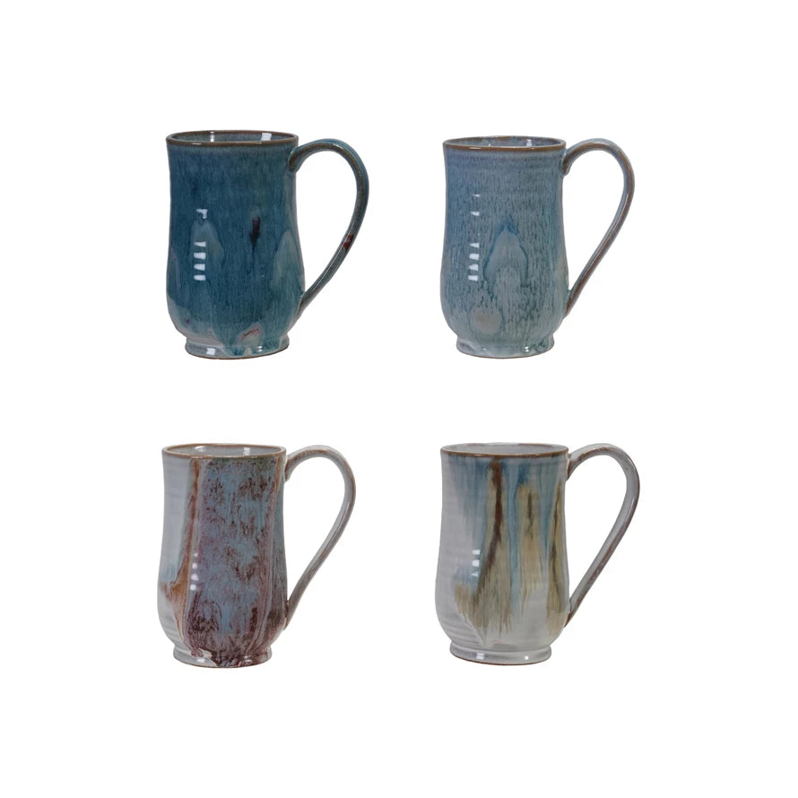 Stoneware Mug w/Reactive Glaze