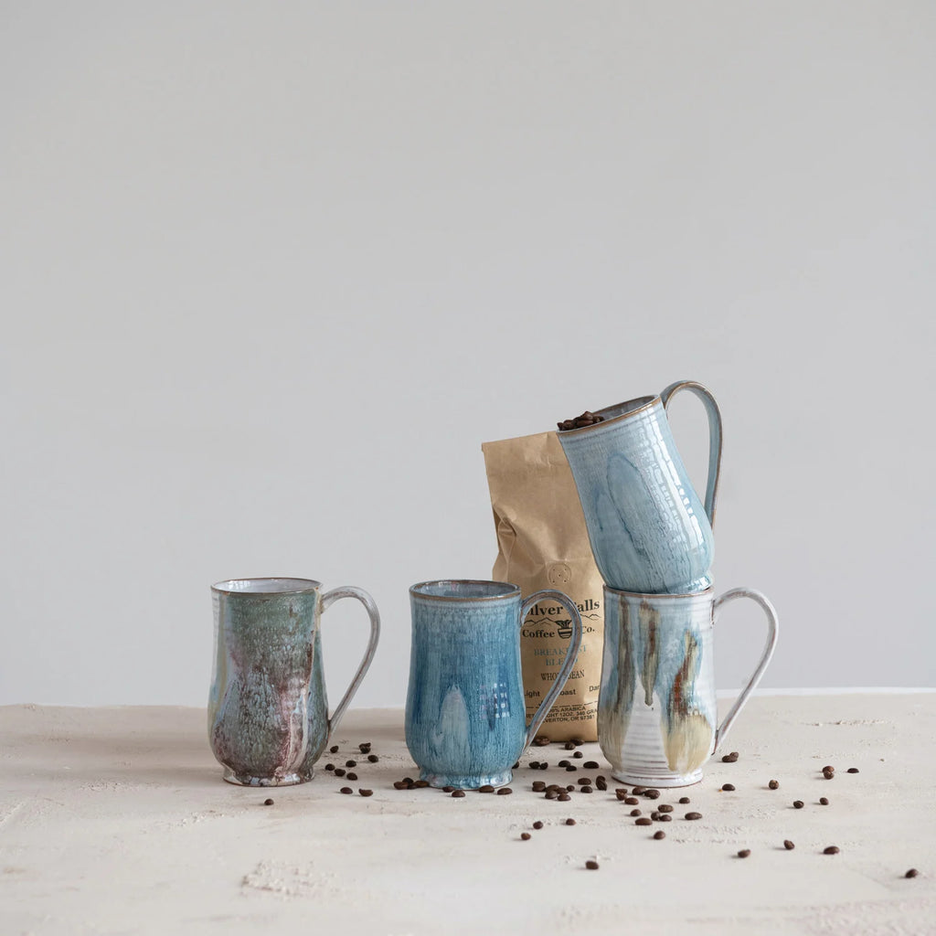 Stoneware Mug w/Reactive Glaze