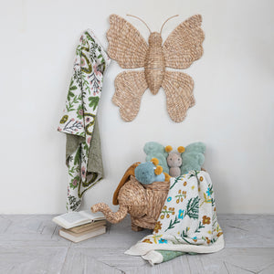 Cotton Knit Baby Blanket | Wildflowers