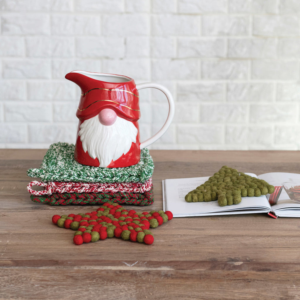 Square Melange Cotton Crocheted Pot Holder (Seasonal)