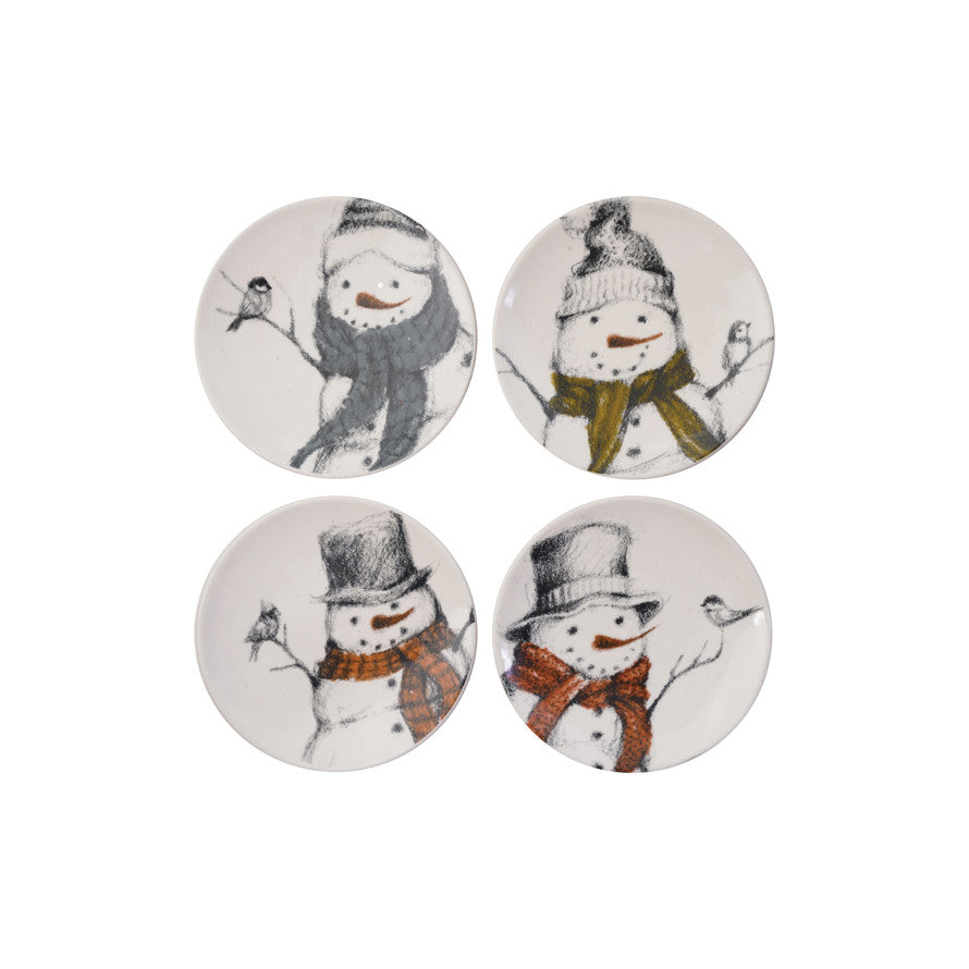 Snowman & Bird Trinket Dish