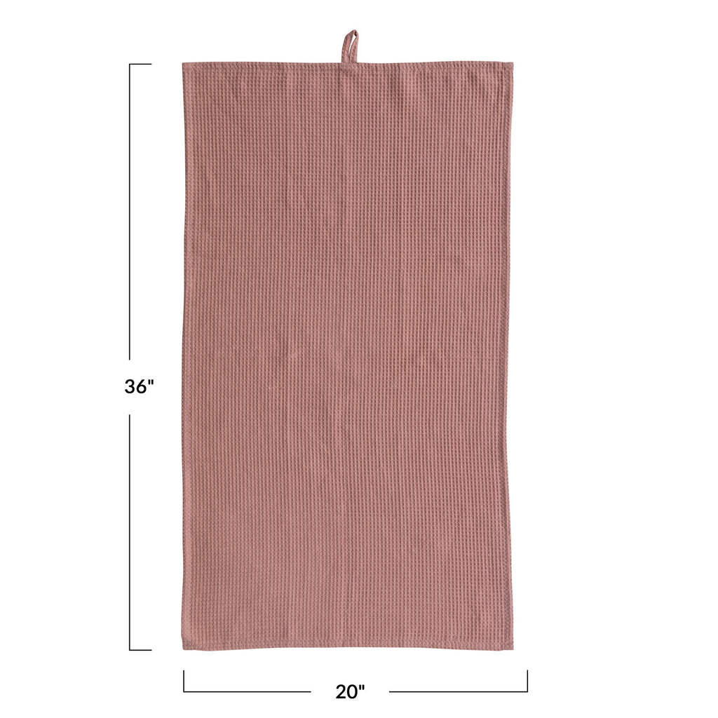 Oversized Woven Linen & Cotton Waffle Tea Towel