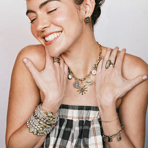 Kristal Dome Stretch Bracelet