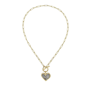 Kristal Life Abundant Heart Toggle Necklace