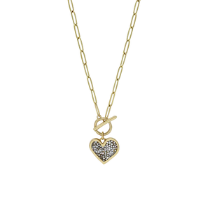 Kristal Life Abundant Heart Toggle Necklace