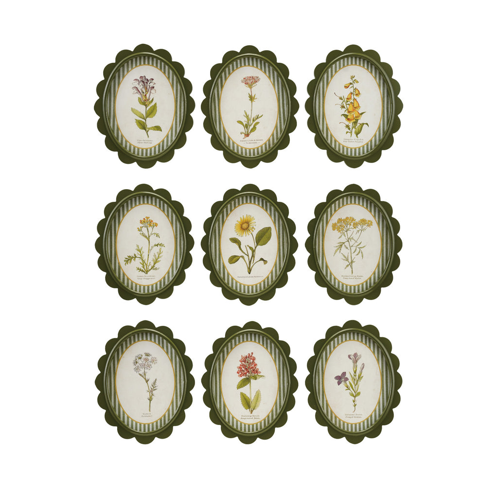 Botanical Scalloped Wall Decor