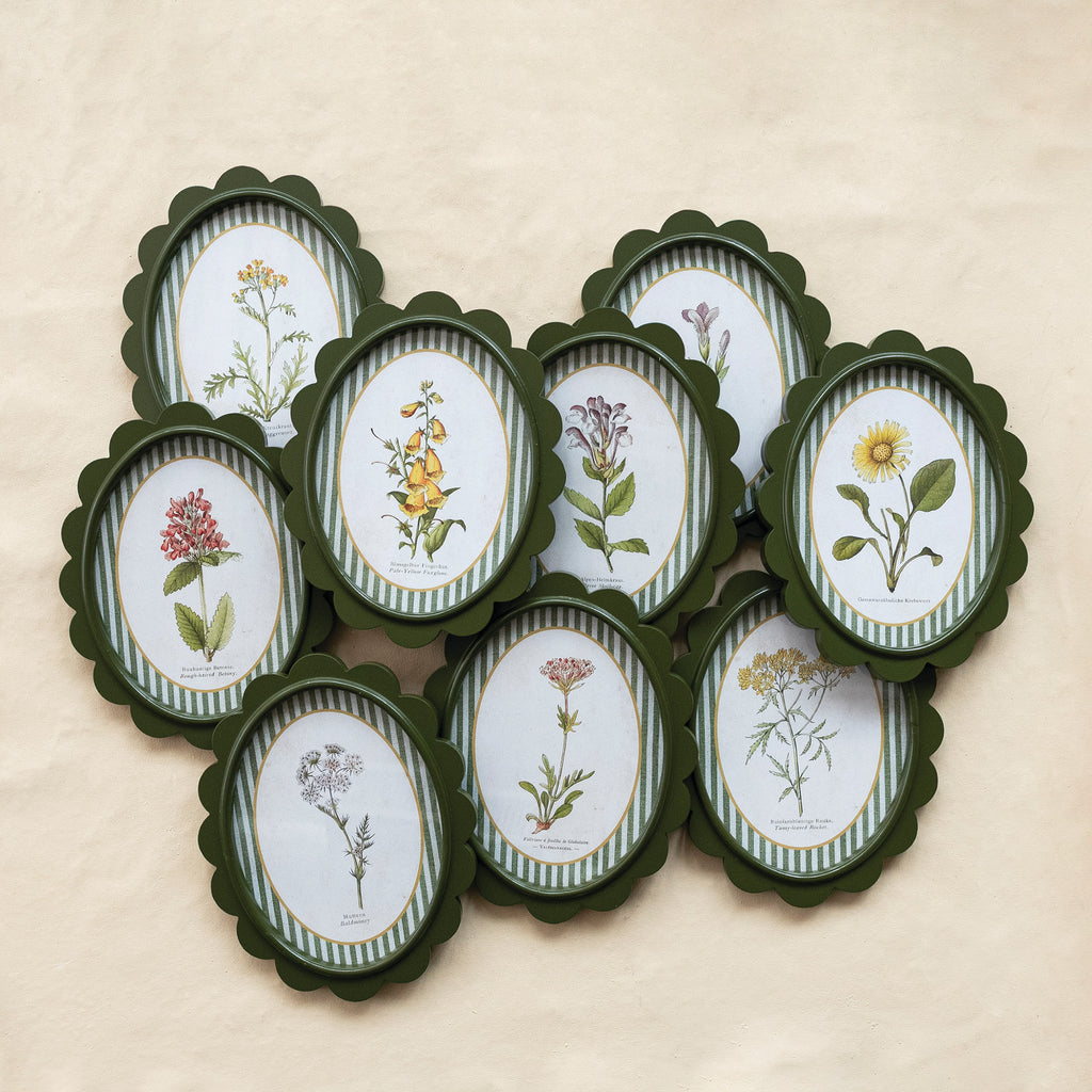 Botanical Scalloped Wall Decor