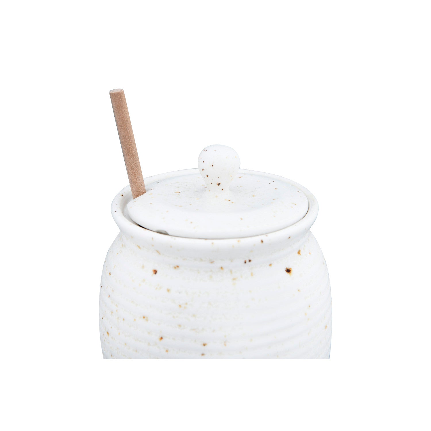 Honey Jar w/Wood Honey Dipper