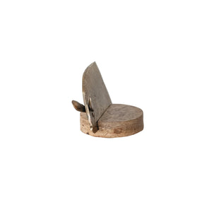 Mouse Shaped Cheese Knife w/Wood Stand