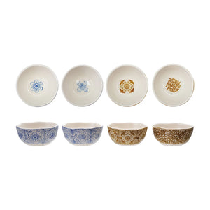 Stoneware Bowl w/Tile Pattern