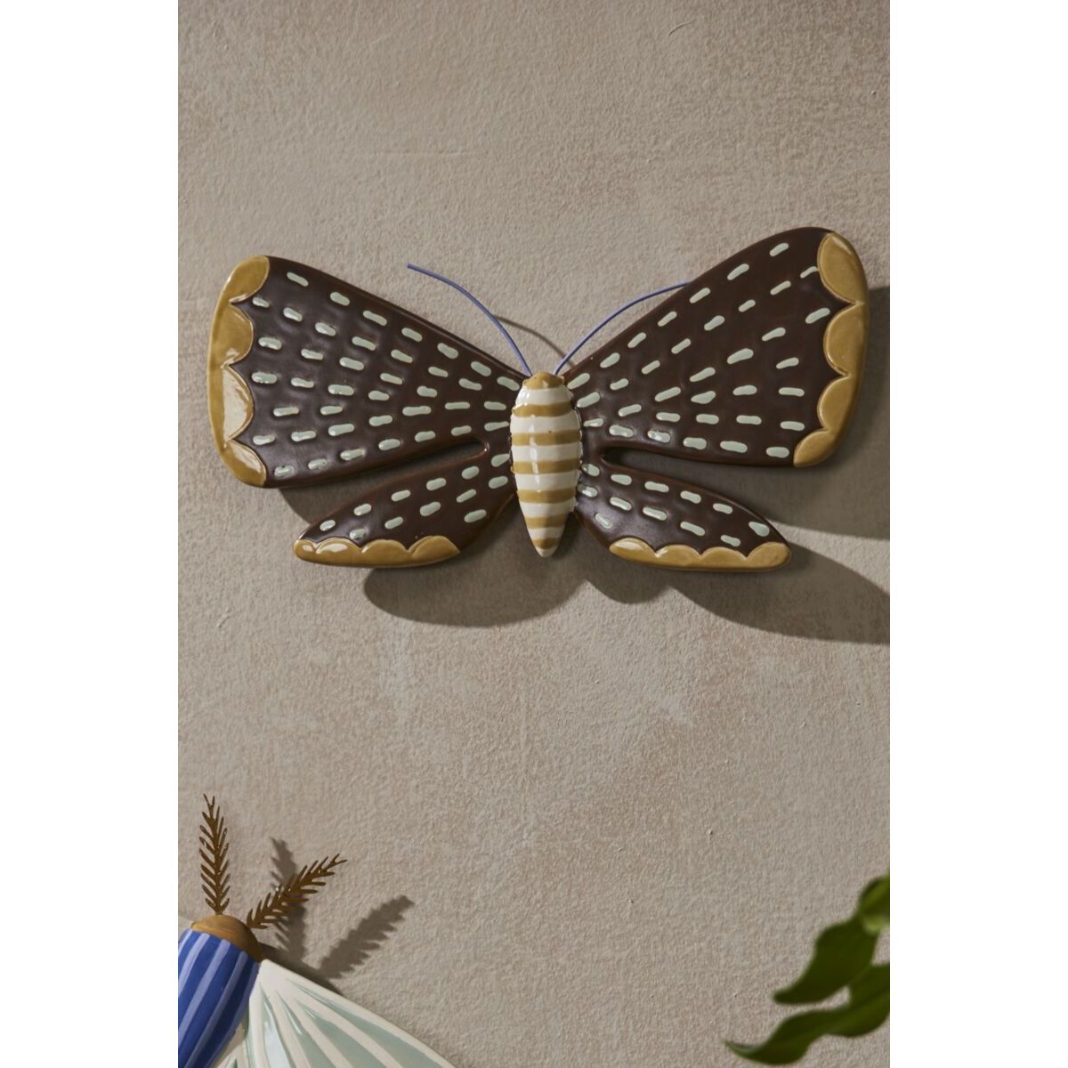 Sculpted Moth Wall Art