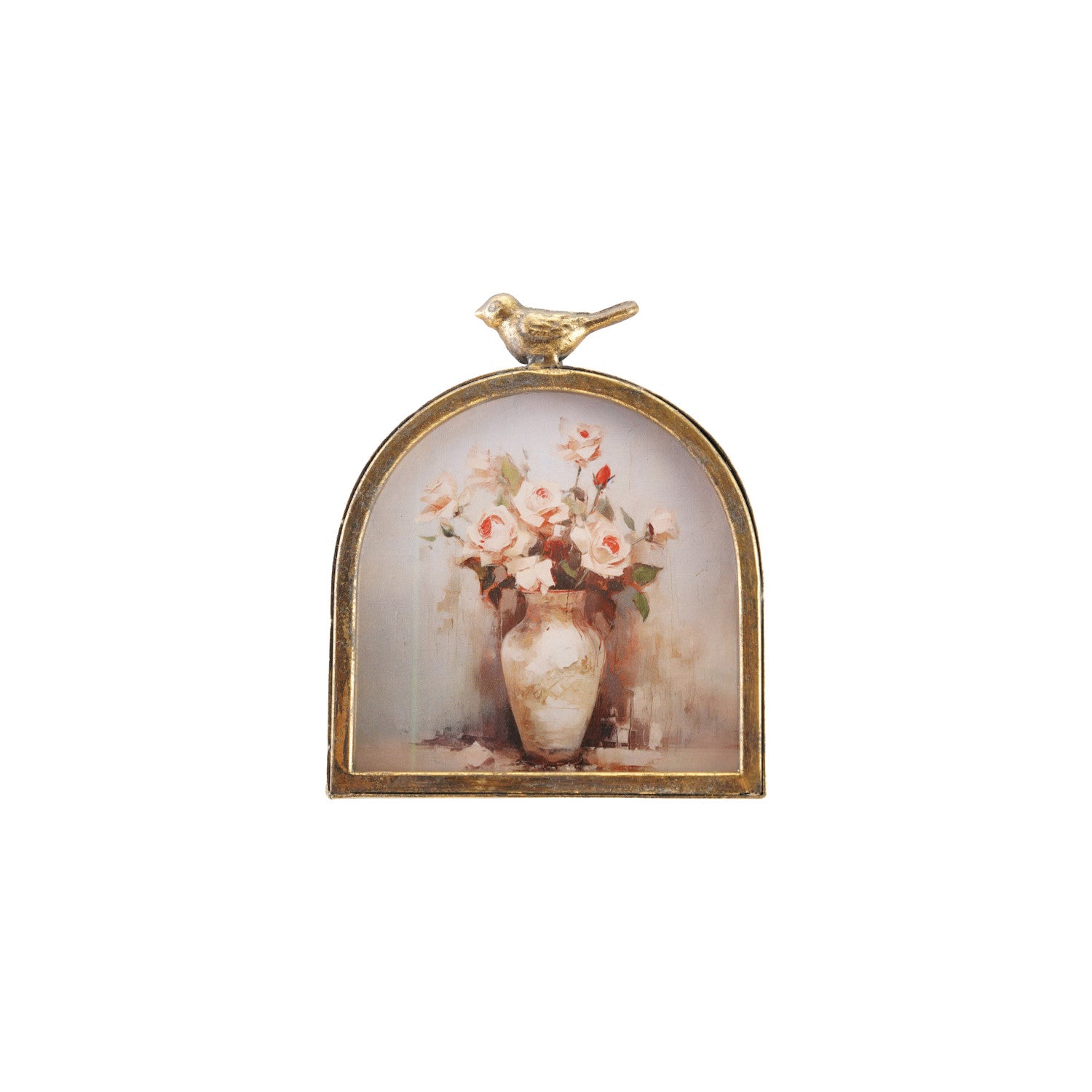 Antique Gold Bird Arch Photo Frame