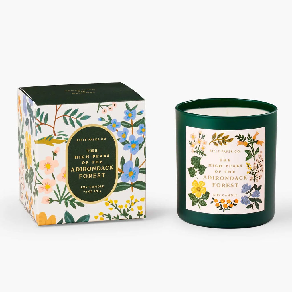 The High Peaks of the Adirondacks Forest | 9.5 oz Glass Candle
