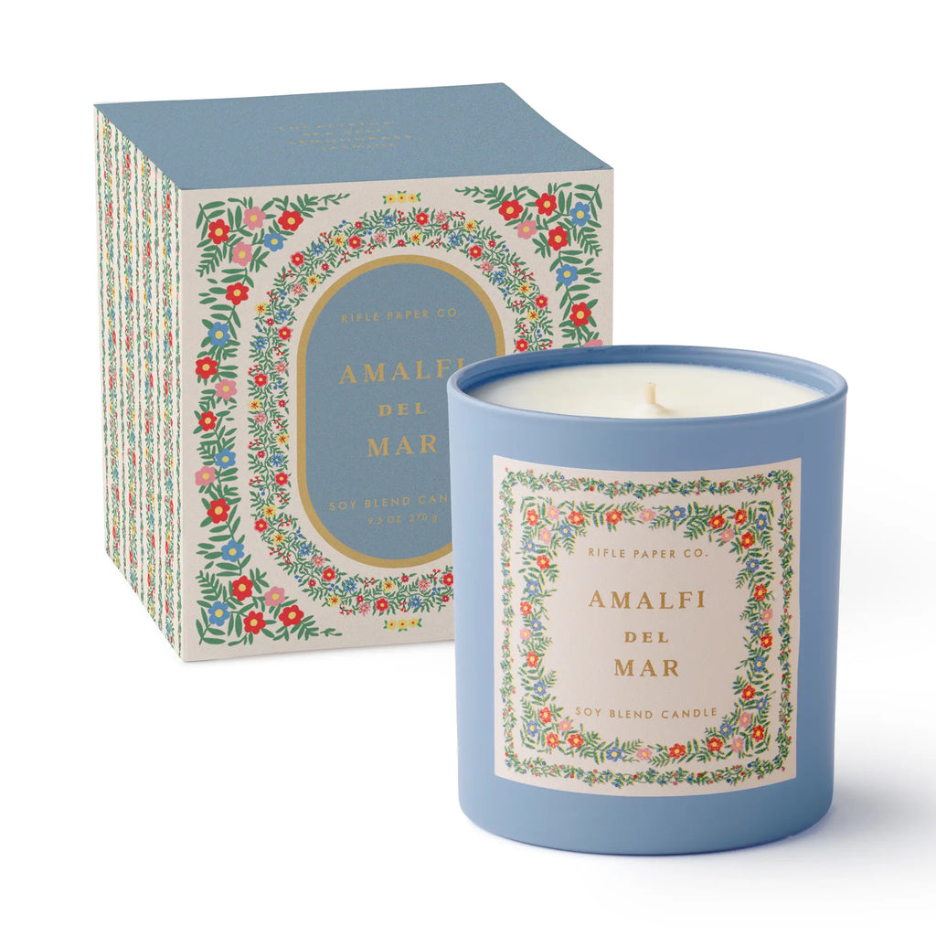 Rosette Amalfi Del Mar | 9.5 oz Glass Candle