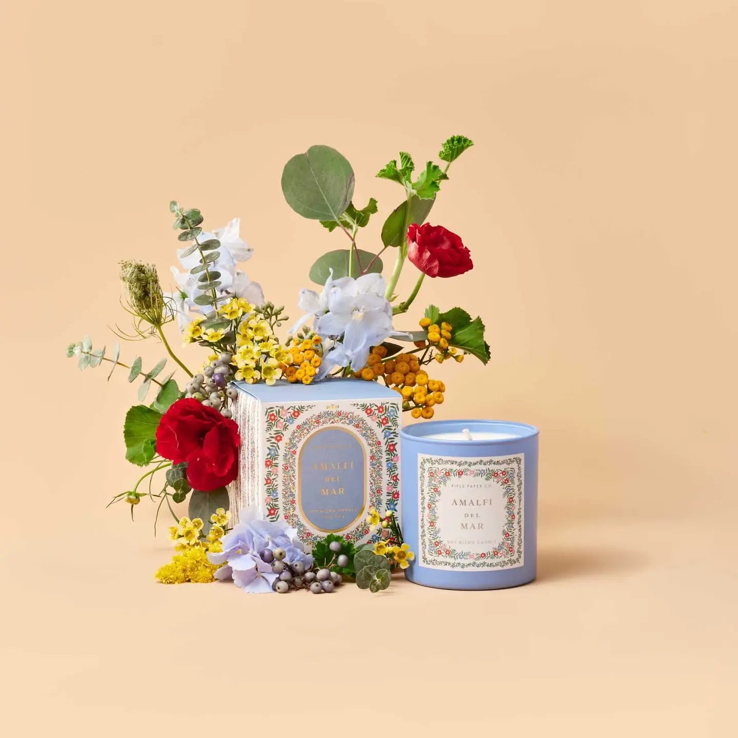 Rosette Amalfi Del Mar | 9.5 oz Glass Candle