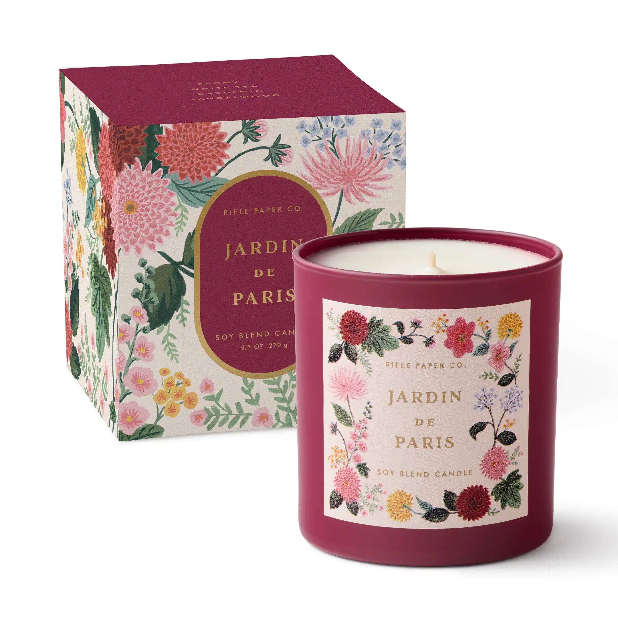 Dahlia Jardin de Paris | 9.5 oz Glass Candle