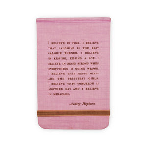 Fabric Notebook - Audrey Hepburn