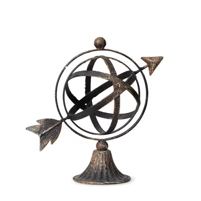 Armillary Iron Sculpture
