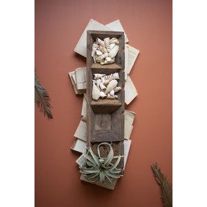 4 Section Recycled Wood Tray