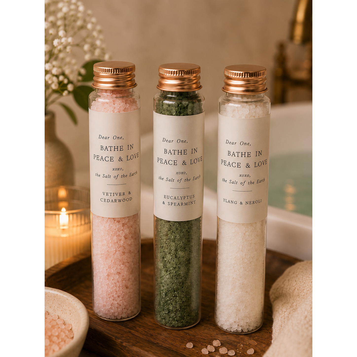 Peace & Love Bath Salt Collection