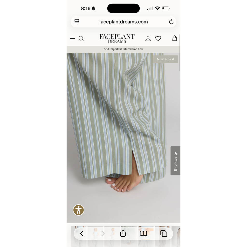 Cotton Woven Blend Pants | Sky